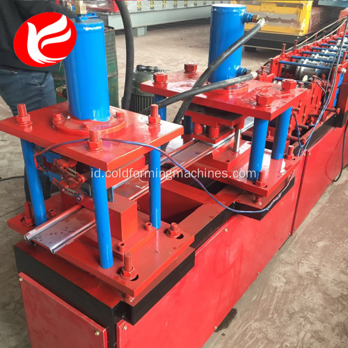 Besi baja rolling rana pintu roll membentuk mesin